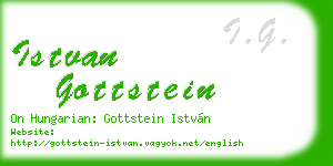 istvan gottstein business card